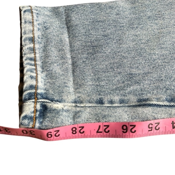Vintage Bill Blass 80's Distressed High Waist Mom Pleated Jeans Size 10 - Picture 5 of 6
